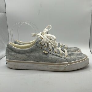 Keds Sneakers Shoes Blue White Patterned Womens Size 10